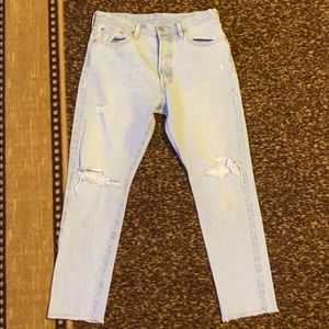 Levi 501 High Rise Mom Jeans